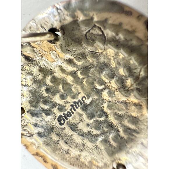 VTG Estate Sherry Tinsman Sterling Silver Bracelet W/ Amethyst & Amber Stones - Picture 7 of 7